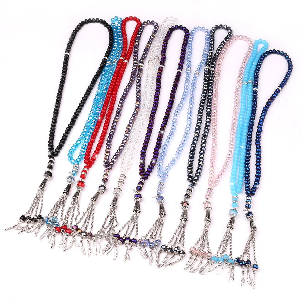 

Holy Muslim Crystal Prayer Beads In Bulk 6mm Glass Loose Islamic Prayer Beaded Bracelet Prayer Jilbab Accessories Wholesale