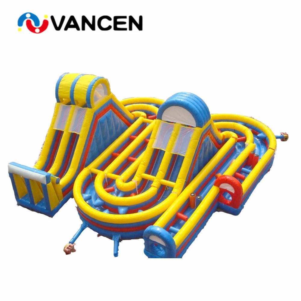 

Popular large outdoor adult inflatablle obstacle course cheap price boot camp inflatable obstacle course for sale