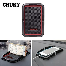 Держатель для телефона Противоскользящий коврик с логотипом автомобиля для Honda Accord 2003 2007 Fit Crv Nissan Qashqai J11 J10 Juke Tiida Note X-trail T31 T32 11