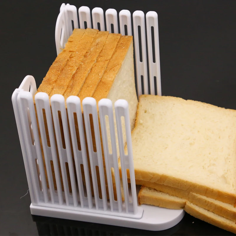 Хлеборезка режущие направляющие инструменты Пластиковые сплайсинга тосты буханка хлеба стойка для нарезки, кухонный инструмент аксессуаров
