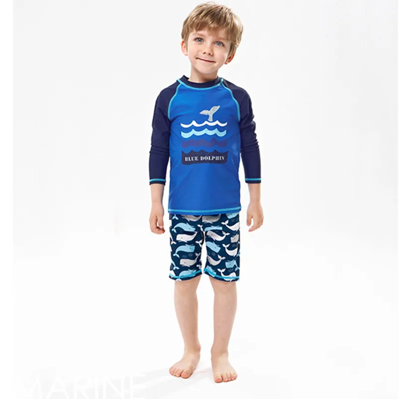 Boy Swimsuit Kids Swimwear for Children Two Pieces UV Prdection