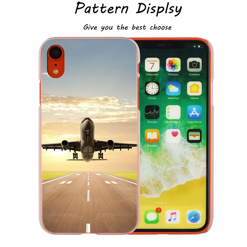 003 Модный прозрачный жесткий чехол для телефона iPhone X XS Max XR 8 7 6 6s Plus 5 SE 5C 4 - Цвет: 003