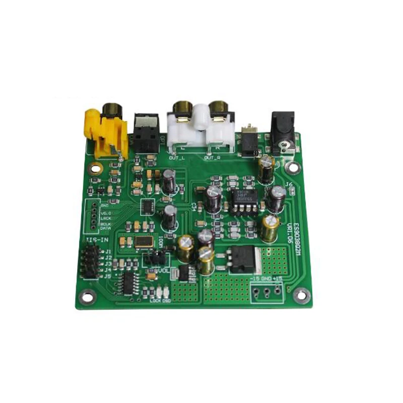 ES9038 Q2M I2S DSD Optical Coaxial IIS/DSD DOP 384KHz Input Decoder DAC Headphone Output Audio amplifier Board