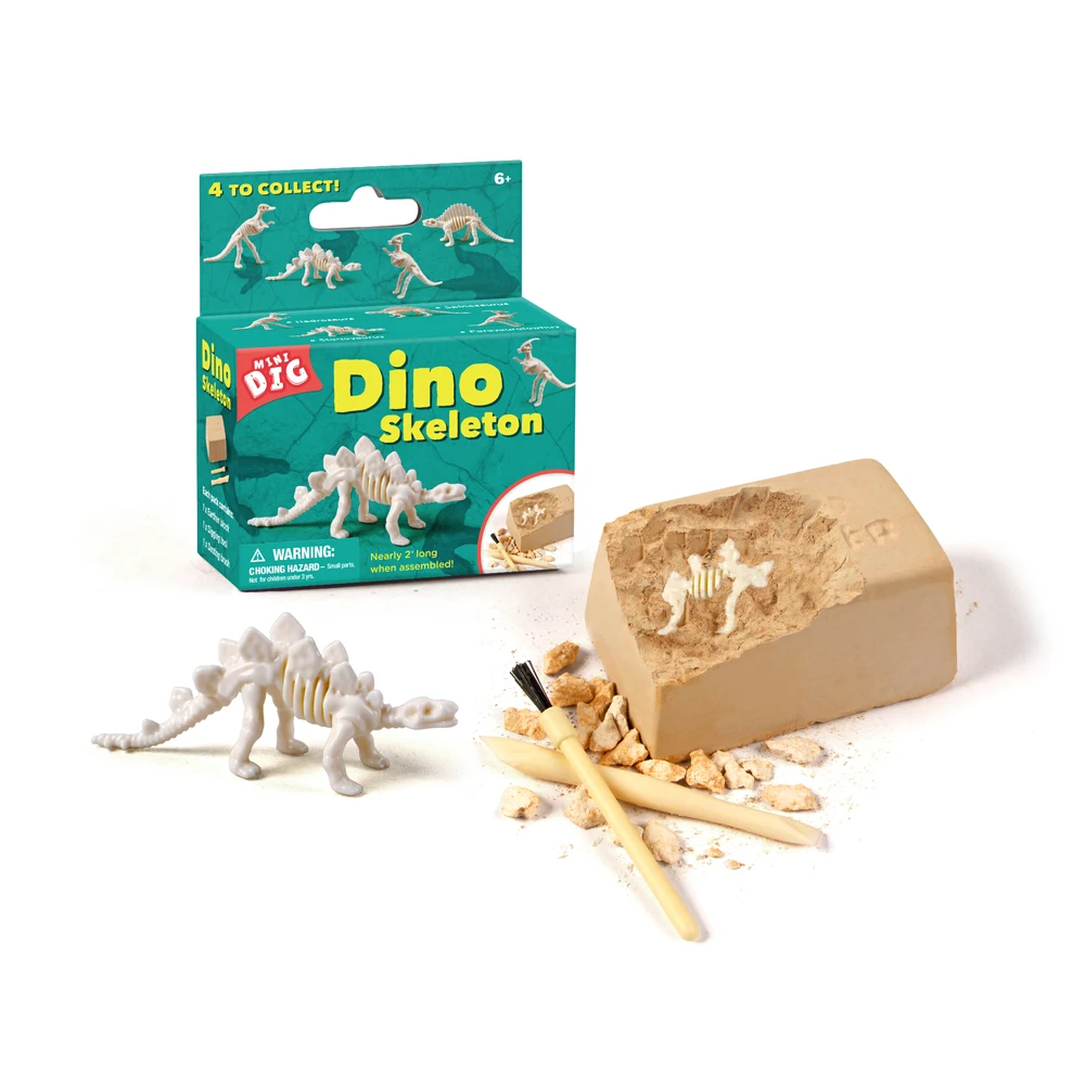 

Children Educational Small Dinosaur Fossil Excavation Toy Kits with Environmentally Friendly Materials - Type Random