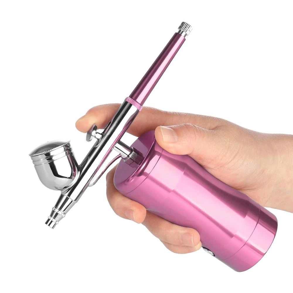 Portable Airbrush Air Compressor Set Small Spray Pump Pen Gun Kit Painting Craft