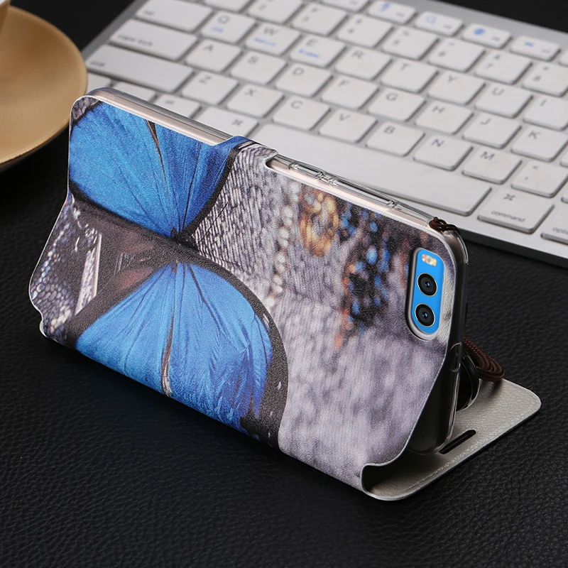Ipngve PU кожаный узор печать Kickstand флип чехол для Xiaomi Mi Note 3 телефона 3|Чехлы-книжки| |