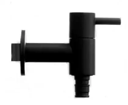

304 stainless steel mate black color finished washing machine outdoor garden faucet tap SC374