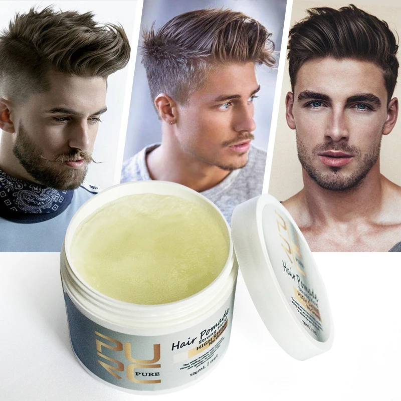 PURC Hair Pomade Strong style restoring Pomade Hair wax retro hair oil wax mud For Hair Styling Gel Cream 120ml Long-lasting