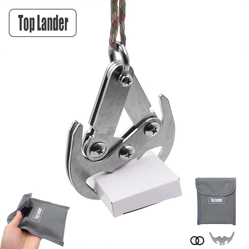 Stainless Steel Gravity Hook Claw Grappling Hook Rock Climbing