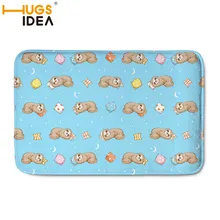 HUGSIDEA ковры Tapetes креативные милые Ленивец принт спереди входной двери коврик Bape ковер для ванной Кухня Туалет