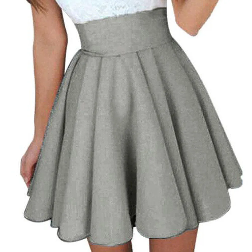 Для женщин юбка летние модные вечерние коктейльные Женская мини-юбка летнее платье с коротким и широким подолом юбка Повседневное