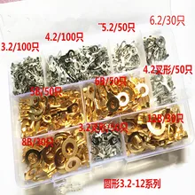 1 коробка Клеммная колодка коннекторный обжим и выведение трубопровода наборы медных электрических ремонтных комплектов круглый терминал