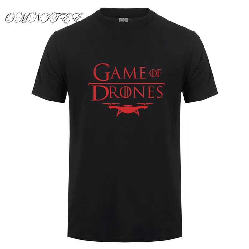 Omnitee новые модные Game of Drones футболки Для мужчин, из хлопка, с круглым вырезом, с коротким рукавом для мужчин Дрон Футболка мужская футболка OT-978 - Цвет: as picture