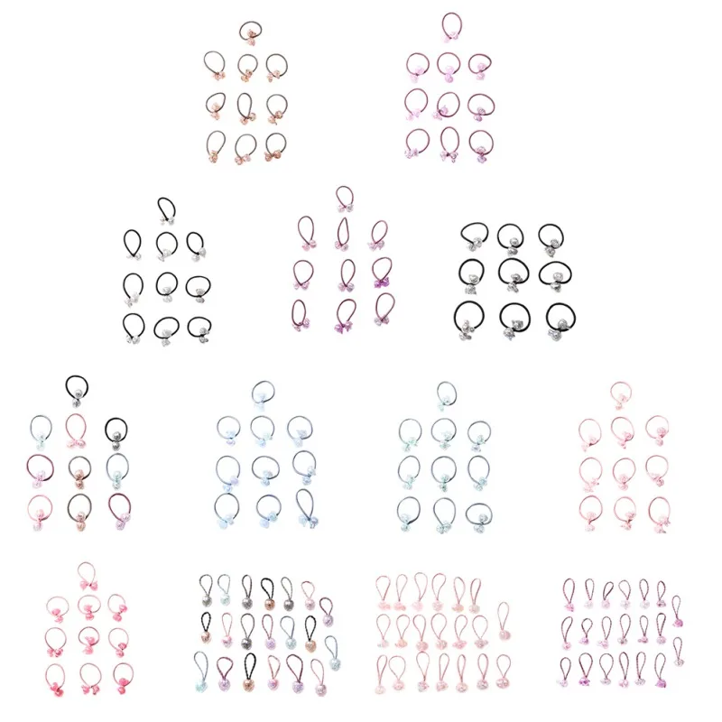 Children\\'s Girls Hair Accessories Head Rope Colorful Cartoon Hair Ring Baby Hair Set Jewelry