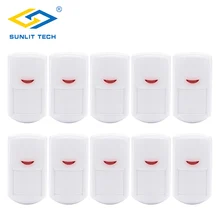 10 шт./лот беспроводной PIR сенсор детектор движения 433 МГц для домашней безопасности охранной сигнализации системы WIFI GSM PSTN G90B Plus сенсор