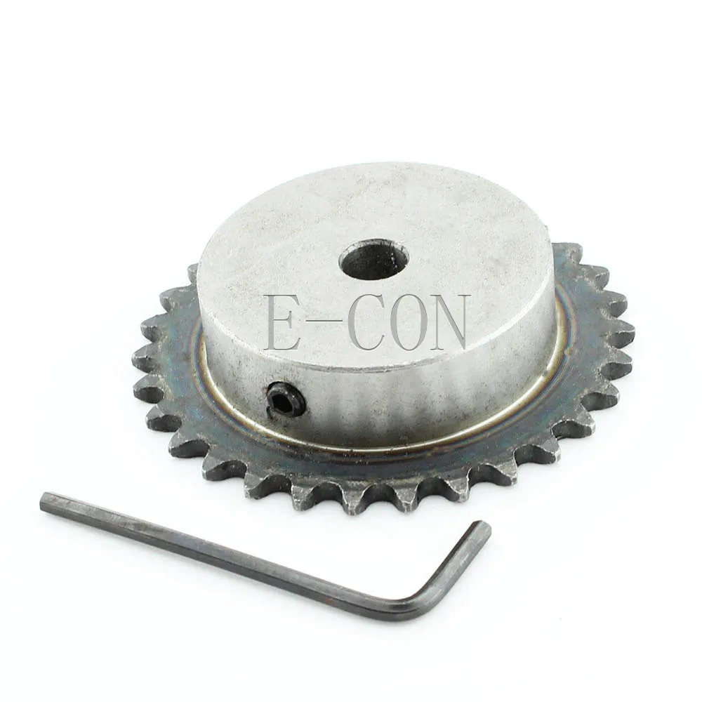 Fevas 1pcs 8mm Bore 25 Teeth 25T Metal Pilot Motor Gear Roller Chain Drive Sprocket Fevas 1pcs 8mm Bore 25 Teeth 25T Metal Pilot Motor Gear Roller Chain Drive Sprocket