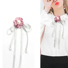 Европейский стиль, Женский галстук-бабочка, одноцветная бабочка, Женский Галстук-бабочка, для девушек, студенток, официантка гостиницы, для шеи, одежда с бантом из ленты