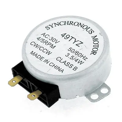 

AC30V 3.5/4W 4/5RPM Micro Synchronous Motor for Microwave Oven