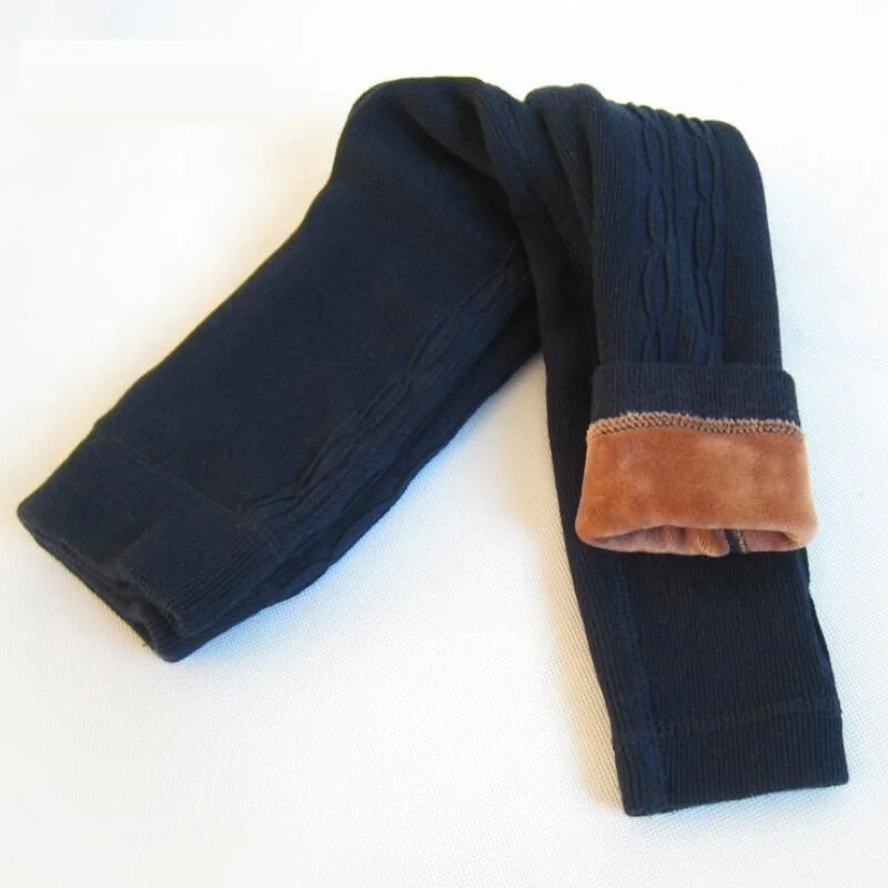 Теплые зимние леггинсы из плотного бархата для маленьких девочек детские штаны однотонные хлопковые леггинсы детские длинные брюки для девочек JW2753