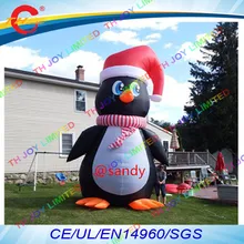 Воздуха к двери, 6 м/8 м гигантский наружное Рождественское украшение надувной пингвин/Большая надувная реклама с персонажами из мультфильмов