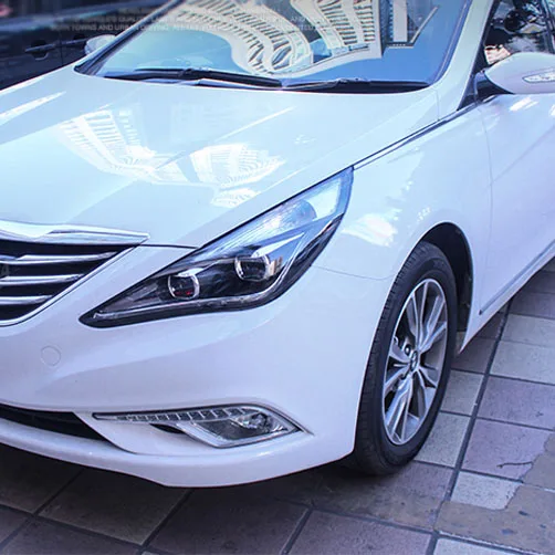 Ownsun New Eagle Eyes светодиодный DRL биксеноновые фары с объективом для hyundai Sonata 8th 2011