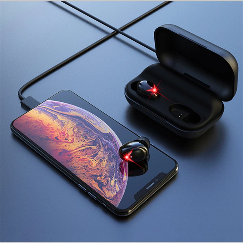 New A8 TWS Wireless Earbuds 3D Stereo Bluetooth Earphones Waterproof Headfrees With Power Bank Earphones For Smart Phone