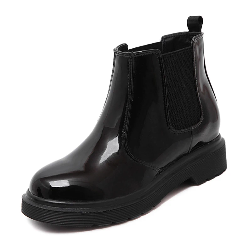 

Fashion Women's Boots Autumn / Winter New Pattern Retro Short Boots Pu Flat Femmes Shoes zapatos mujer