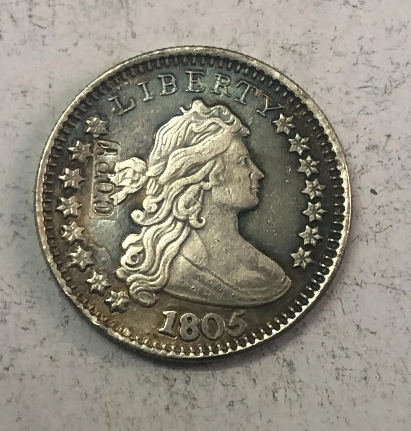 1805 США 1 Dime &quotдрапированный бюст Dime&quot гральдический Орел | Дом и сад