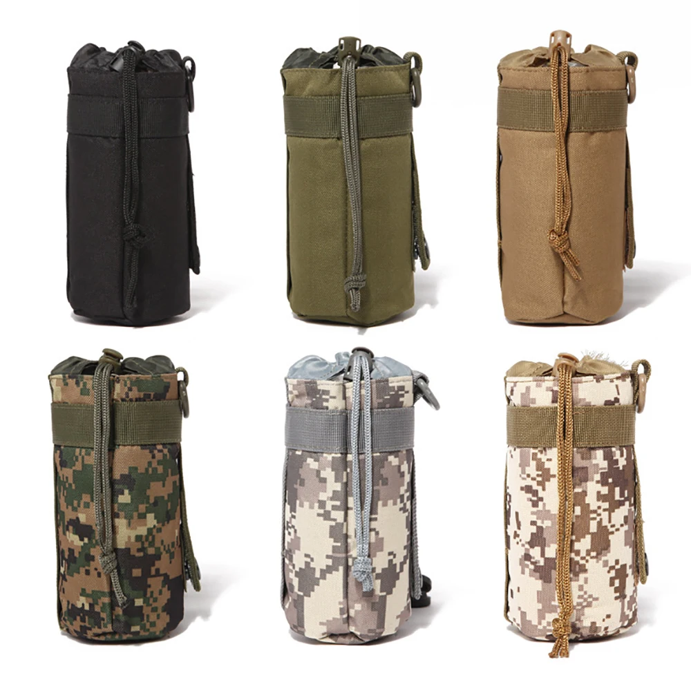 

Portable Water Bottle Outdoor Military Hiking Belt Holder Kettle Bag Outdoor Tactical Camouflage Water Bottle Pouch