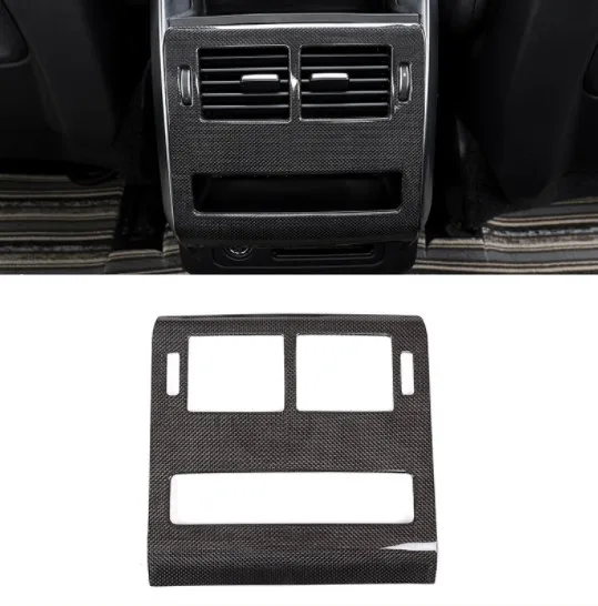 

Real Carbon Fiber For Landrover Range Rover Sport RR Sport 2014-2017 Rear Row AC Outlet Frame Cover Trim