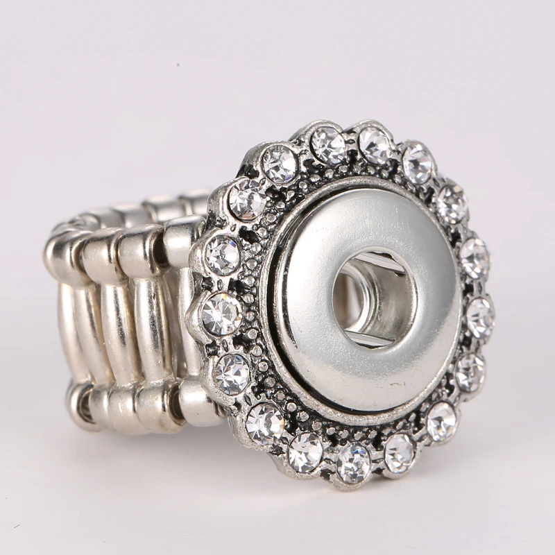 Buy Mrs Win Snap Jewelry Fashion Crystal Snap Rings