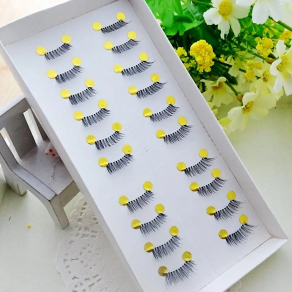 

10 Pairs/Set Handmade Mini Half Corner Black False Eyelashes Natural Fake Eye Lashes Makeup Tools Soft Extension Tools