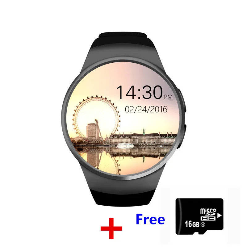 

Heart Rate kw18 smart watch sim 1.3 inch round smart watch sim tf card support better than GW12 gt08 smart watch KW28 gv18 K88S