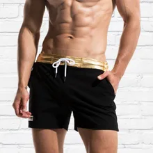 DESMIIT мужские шорты для плавания, кототкое быстросохнущее полиэстер, летние мужские пляжный шорты купальник морской прибой, спортивный багажник с подкладкой