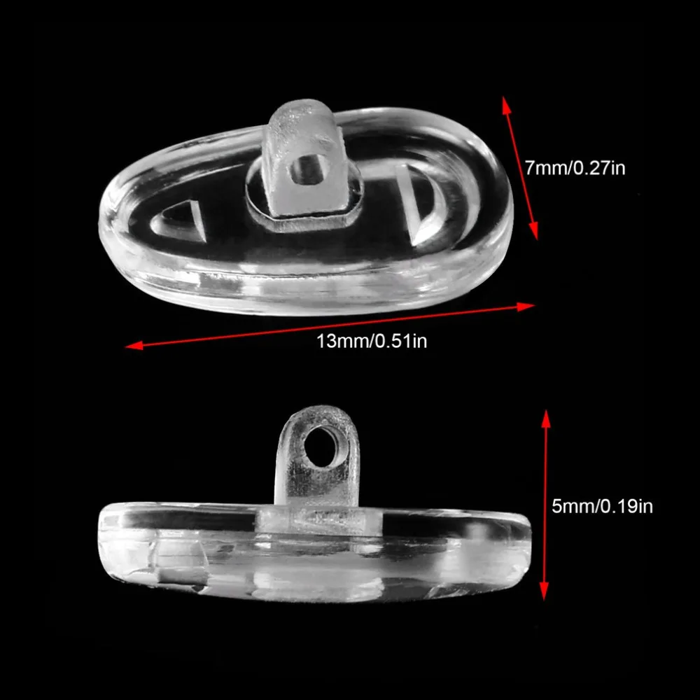 50 шт. 13 мм Силиконовые Носовые фиксирующие накладки винт на Носовые фиксирующие накладки нажмите на Носовые фиксирующие накладки ремонт