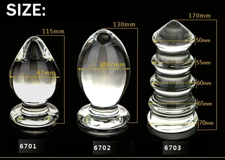 VAHPPY1 piece Extra Large Huge Head Glass Anal Plugs G-spot Crystal Anal Plug Bomb Plug Super Big Size Pyrex Glass Anal sex toys 1 VAHPPY1 piece Extra Large Huge Head Glass Anal Plugs G-spot Crystal Anal Plug Bomb Plug Super Big Size Pyrex Glass Anal sex toys 1