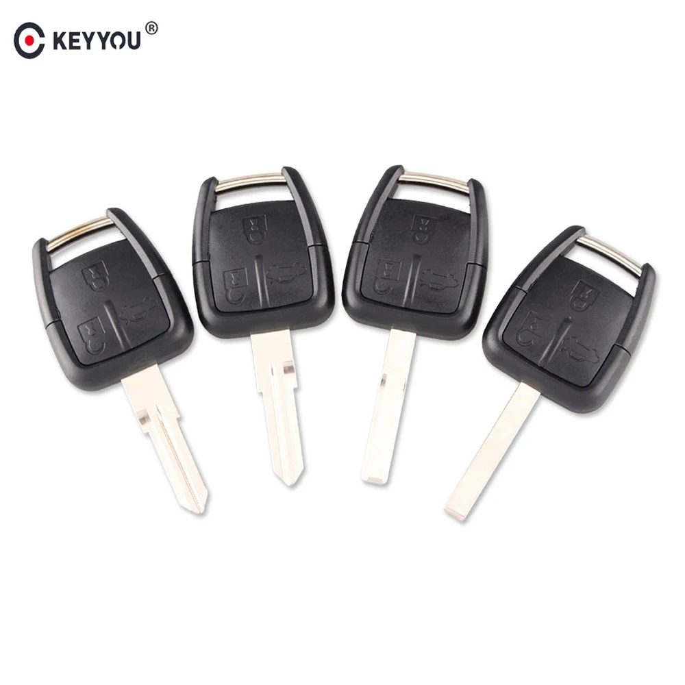 

KEYYOU For Chevrolet Astra Corsa Opel 3 Button Car Key Remote Key Shell Fob Case Cover With YM-28/HU46/HU43/HU100 Key Blade