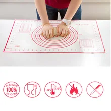 60*40 см антипригарное силиконовые коврик для выпекания тестовой коврик для выпечки жаропрочный вкладыш колодки Инструменты для приготовления пищи