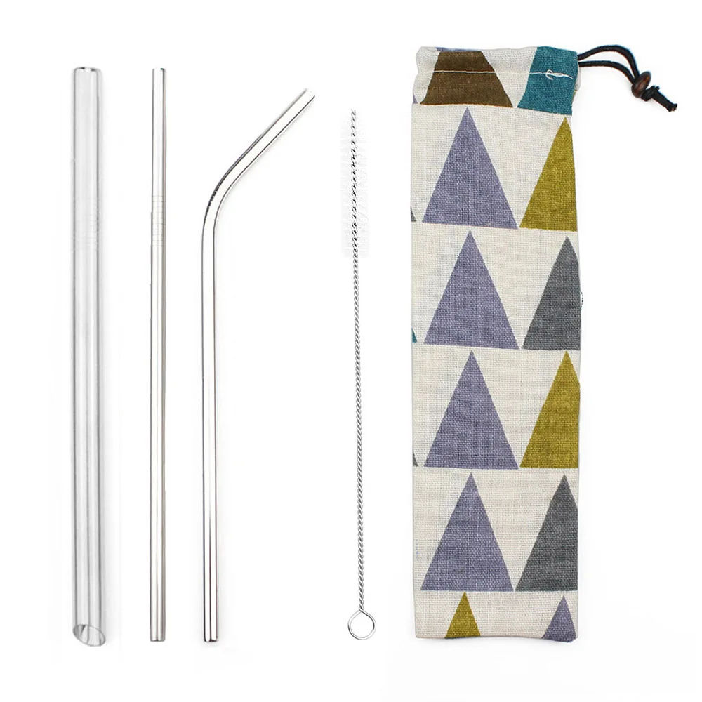 5-5pcs-Reusable-Metal-Drinking-Straws-304-Stainless-Steel-Silver-Straw-Set-Thick-with-Colorful-Bag-Pouch