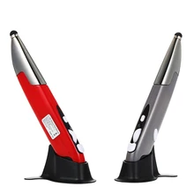 2,4G Беспроводной 3-уровневая регулируемая 800/1200/1600CPI оптический стилус для сенсорного экрана, Мышь с веб прокрутки forComputer настольных серый/красный