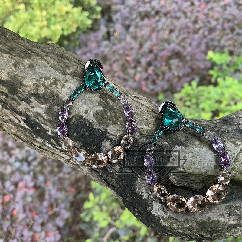 crystal drop earrings jewelry earrings (4)