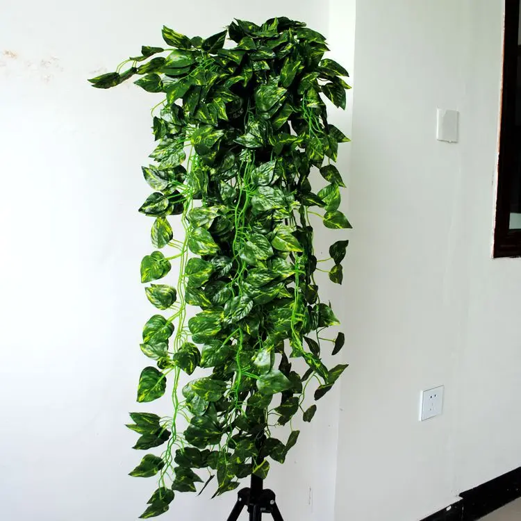 Us 3 04 5 Off Artificial Flowers Hanging Rattan Vine Ye Teng Money Plant Simulation Money Plant In Artificial Dried Flowers From Home Garden On - 