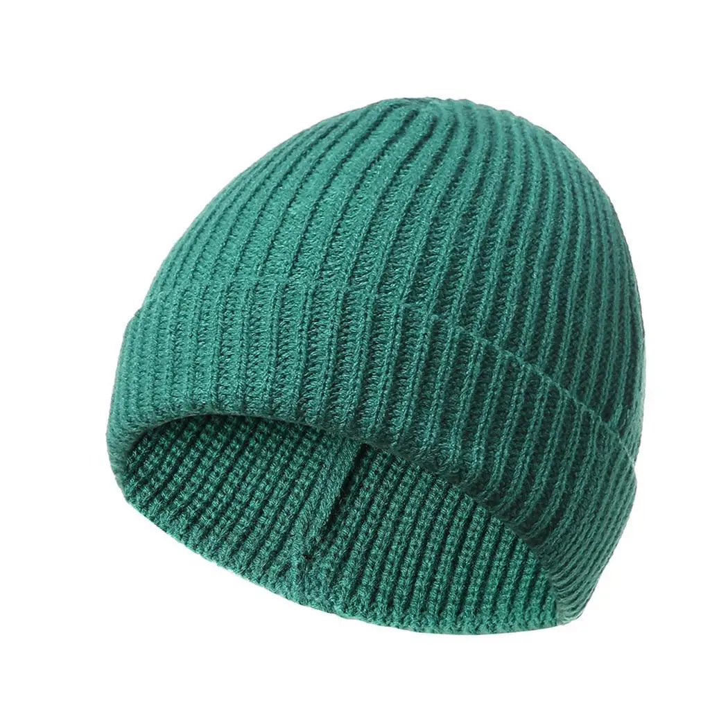 Мягкая теплая Повседневная зимняя вязаная шапка унисекс|Мужская Skullies & шапочки| |