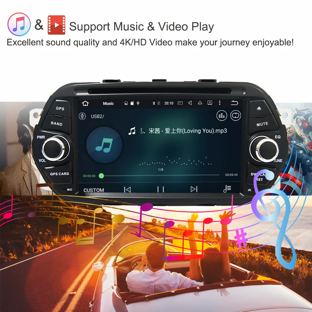 Perfect Octa Core 32GROM Android 8.0 Car Radio DVD GPS Multimedia Player For Fiat Tipo Egea 2015 2016 2017 Auto Audio Navigation Stereo 2