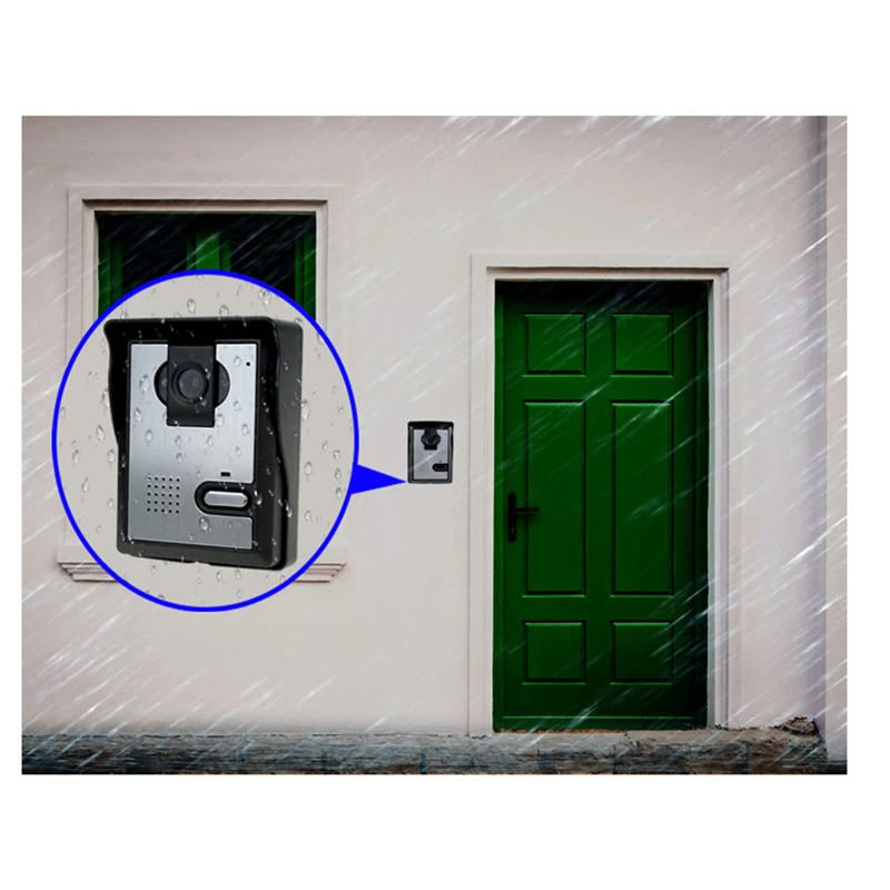 Free Shipping Video Door Phone Intercom System Video Doorbell 700TVL Outdoor IR Camera Night Vision Doorphone For home/apartment