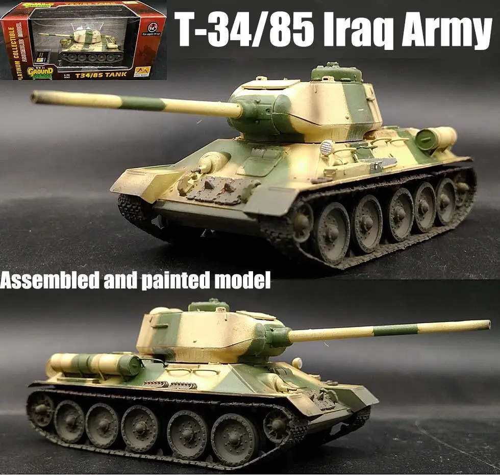 

Iraq army T-34 85 Russian tank camouflage 1/72 non diecast Easy Model
