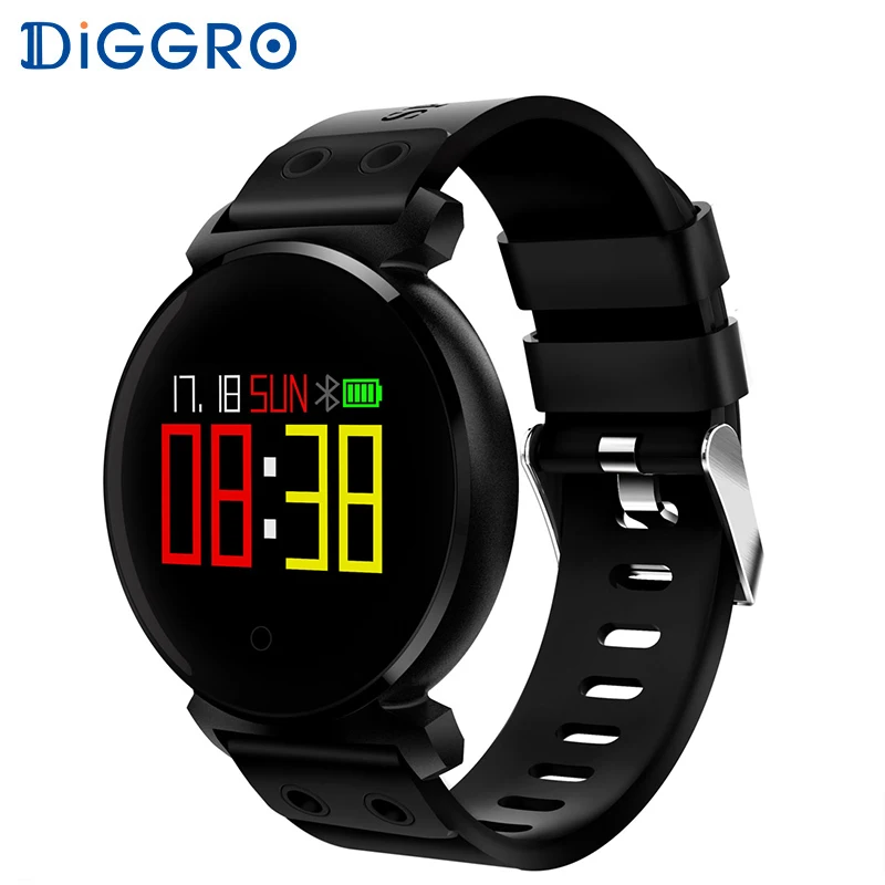Смарт часы Diggro K2 с Bluetooth водонепроницаемые IP68 пульсометр кровяное давление