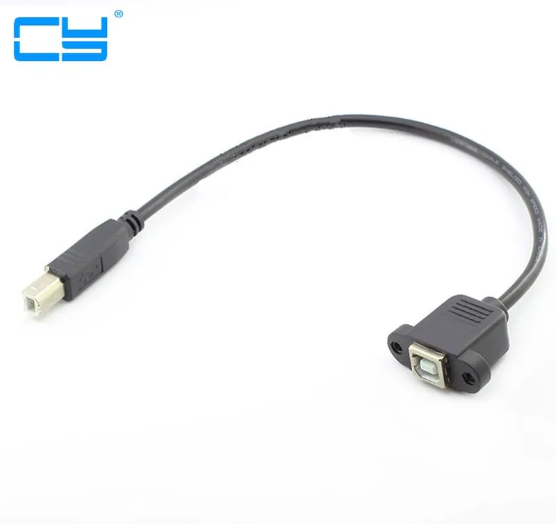 USB 2 0 Tipo B Macho para Femea M/F cabo de EXTENSAO Mountain Em Painel Para Impressora Cabo Data 30 CM com furo do | Компьютеры и