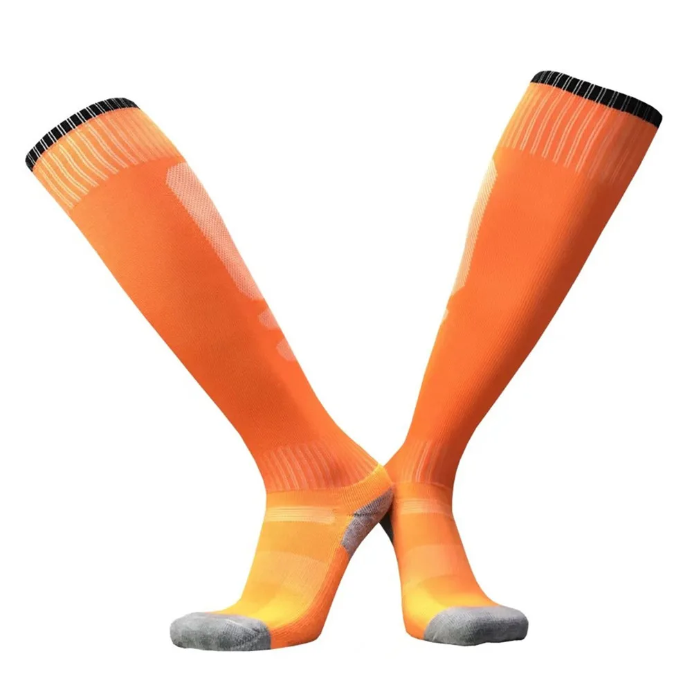 Детские футбольные длинные прямые носки высокого качества футбольные носки для мальчиков и девочек утолщенные Носки для занятий спортом