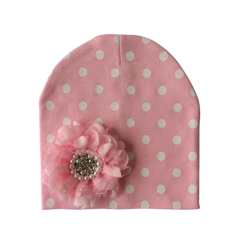 Baby Hat Cotton Floral Hat For Baby Girls Winter Caps Children's Beanie hats